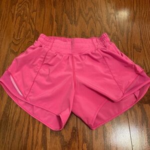 pink lululemon shorts